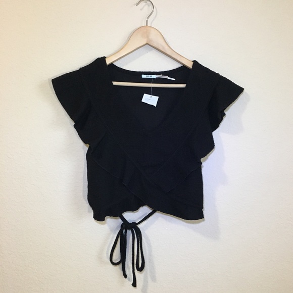 Urban Outfitters Tops - Urban Outfitters Kimchi Blue black crop top